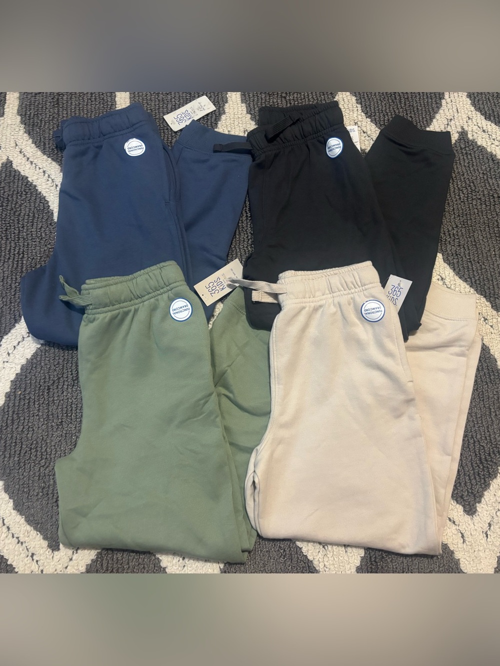 4 pc Kids Olive Green Jogger Pants